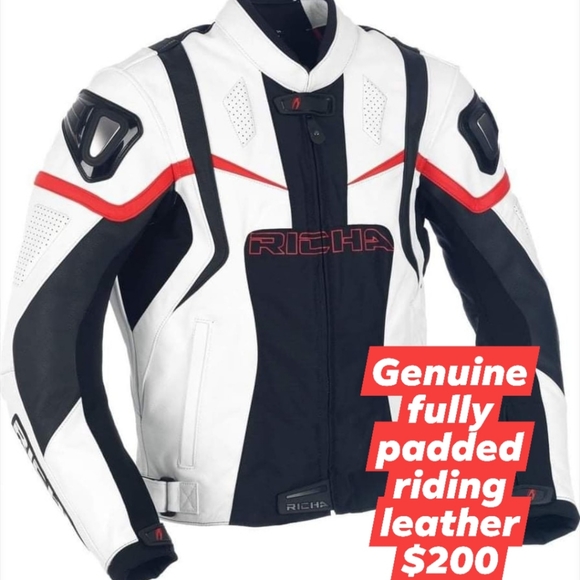 protective riding gear fully padded genuine cowhid